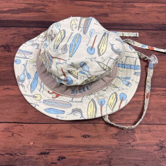 Dozer Baby Tan Water Activities Reversible Bucket Hat Size 44cm (0-12 mo) - Picture 1 of 5